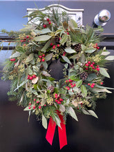 Load image into Gallery viewer, Bespoke luxury Christmas wreaths 2025